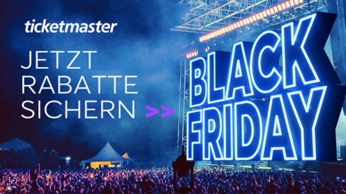 [endet heute!] Ticketmaster Black Week Konzerte & Musicals mit 30